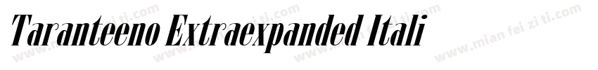 Taranteeno Extraexpanded Italic字体转换
